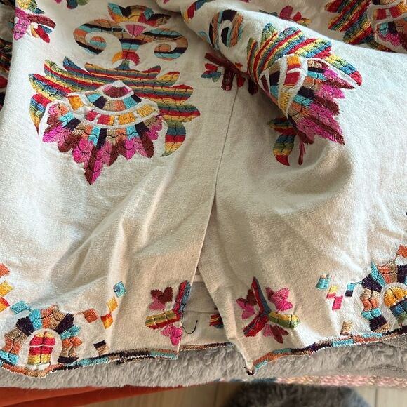 Corey Lynn Calter Multicolor Embroidered A-Line Skirt - Picture 10 of 11